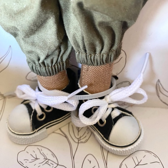 NWT NIB Harperiman Ashton 14” Handmade Linen Dolls of Color - Picture 7 of 10